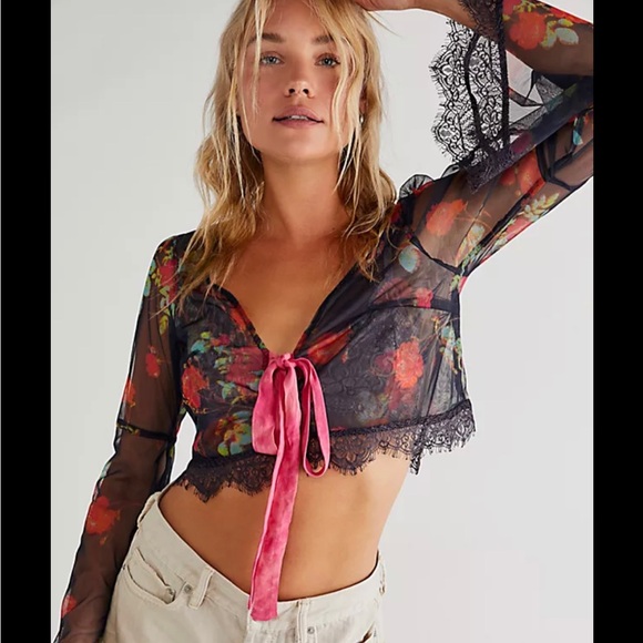 Free people Kylie tie top - Picture 2 of 5